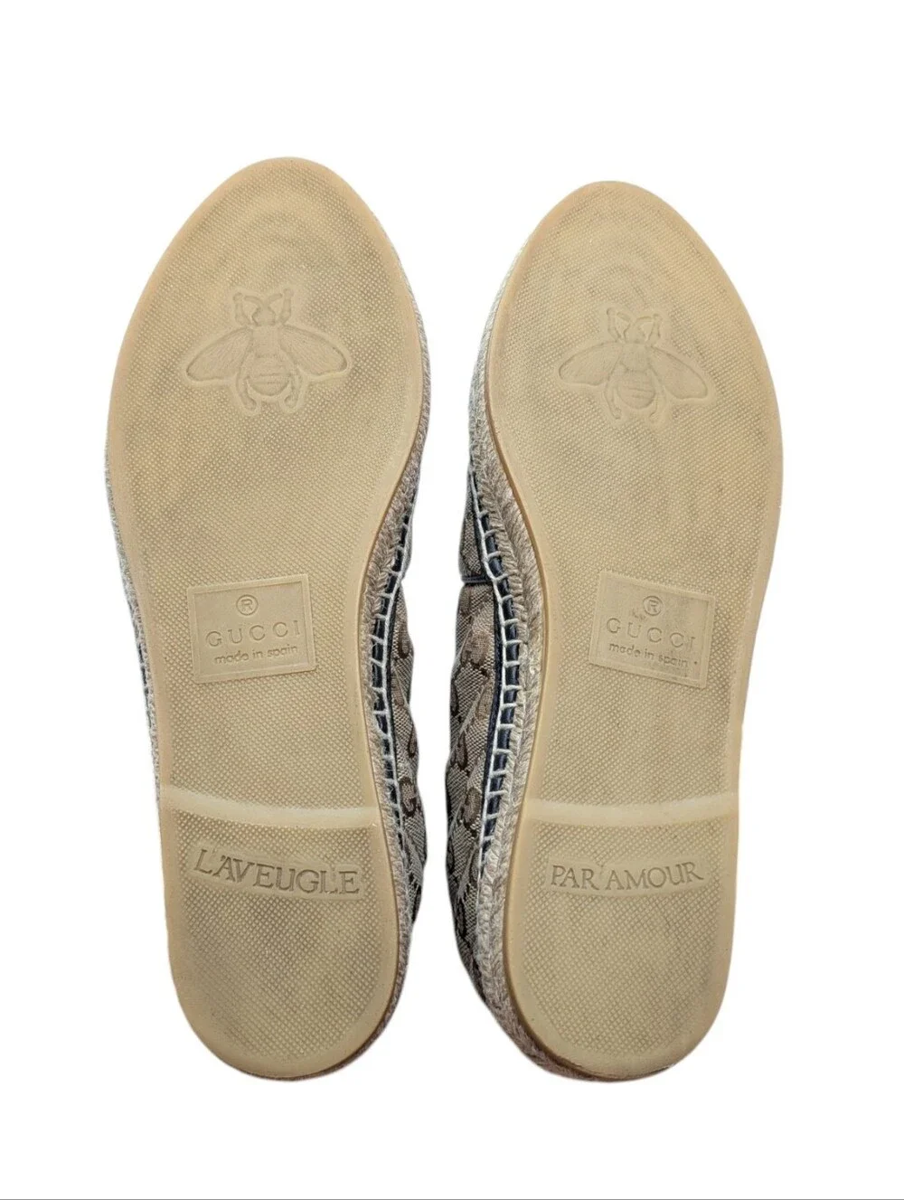 Gucci GG Marmont Monogram Matelasse Canvas Espadrille Size EU 38.5